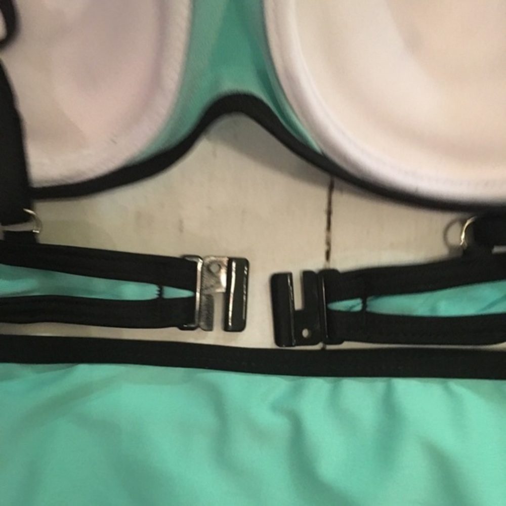 👙🍹BRIGHTER TURQUOISE & BLACK BOTTOMS-NEW🍹👙‎ - Picture 5 of 5